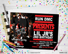 Load image into Gallery viewer, 432 | Run Dmc Party Invitation &amp; Thank You Card