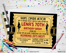 Load image into Gallery viewer, 773 | Roaring 20&#39;s Party Invitation &amp; Thank You Card