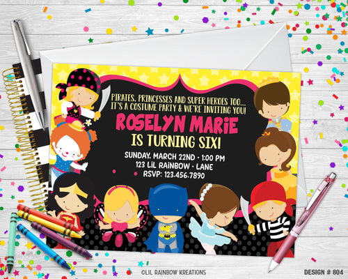 804 | Halloween Party Invitation & Thank You Card