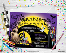 Load image into Gallery viewer, 857 | The Nightmare Before Christmas Party Invitation &amp; Thank You Card