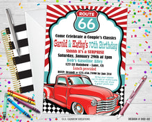 Load image into Gallery viewer, 862-2 | Route 66 Party Invitation &amp; Thank You Card