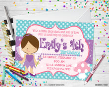 Load image into Gallery viewer, 902 | Fairy Party Invitation &amp; Thank You Card