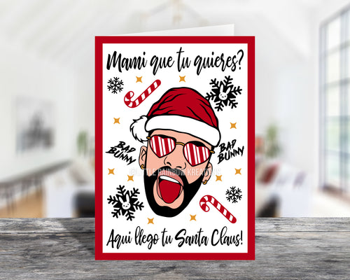 Bad Bunny | Mami Que Tu Quieres Christmas Card