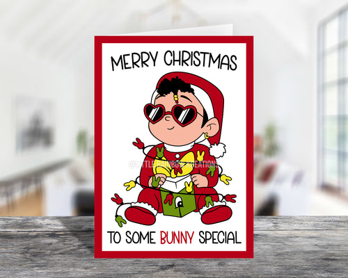 Bad Bunny | Merry Christmas Holiday Card