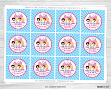 Load image into Gallery viewer, FVTAGS-477 | Disney Princess Inspired Favor Tags