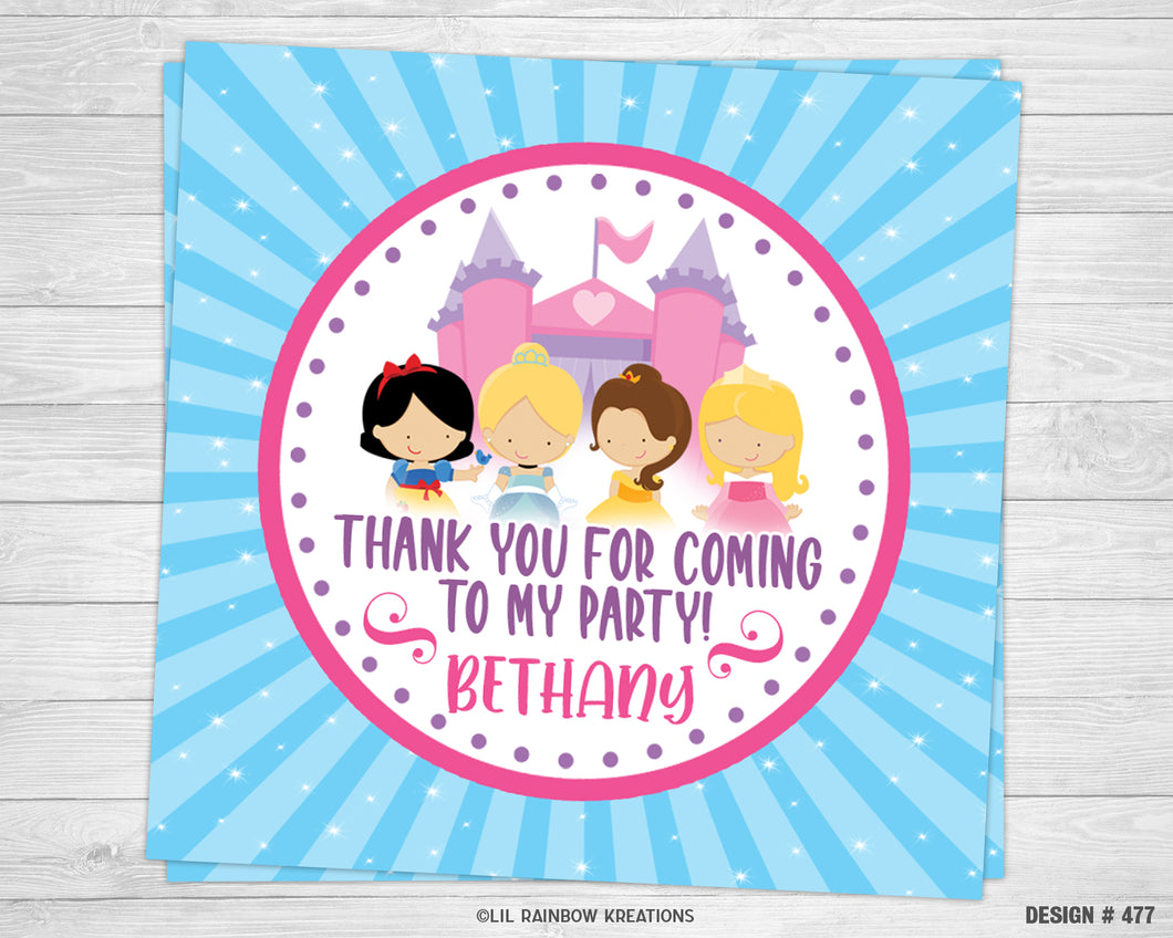 FVTAGS-477 | Disney Princess Inspired Favor Tags