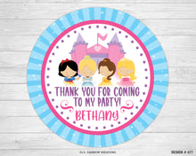 Load image into Gallery viewer, FVTAGS-477 | Disney Princess Inspired Favor Tags