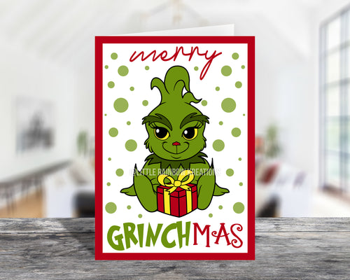 Baby Grinch | Merry Grinchmas Christmas Card