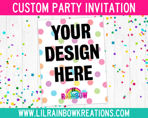 Custom Order | Party Invitation