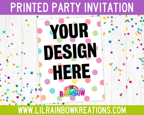 Printed Order | Party Invitations