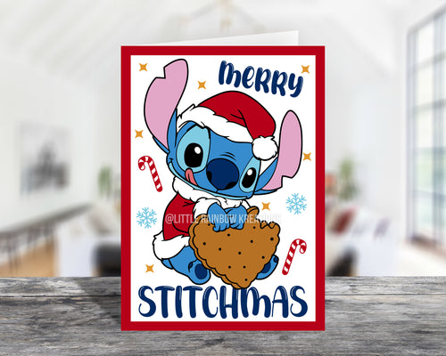 Stitch and Cookie | Christmas Card
