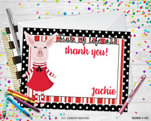 Load image into Gallery viewer, 001 | Olivia Pig Party Invitation &amp; Thank You Card