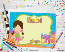 Load image into Gallery viewer, 005 | Bounce House Party Invitation &amp; Thank You Card