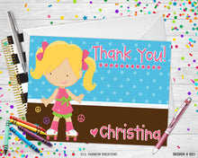 Load image into Gallery viewer, 021 | Skates Party Invitation &amp; Thank You Card