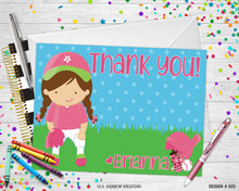 Load image into Gallery viewer, 025 | Softball Party Invitation &amp; Thank You Card