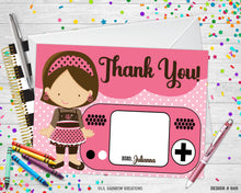 Load image into Gallery viewer, 046 | Girl Gamer Party Invitation &amp; Thank You Card