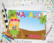 Load image into Gallery viewer, 057 | Luau Party Invitation &amp; Thank You Card