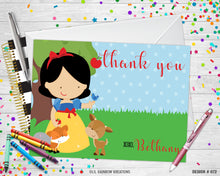 Load image into Gallery viewer, 072 | Princess Snow White Party Invitation &amp; Thank You Card