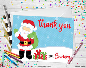 076 | Oh Santa Baby Party Invitation & Thank You Card