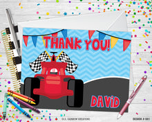 Load image into Gallery viewer, 081 | Cars Party Invitation &amp; Thank You Card