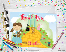 Load image into Gallery viewer, 109 | The Wizard Of Oz Party Invitation &amp; Thank You Card