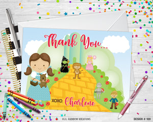 109 | The Wizard Of Oz Party Invitation & Thank You Card