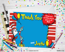 Load image into Gallery viewer, 150 | The Cat In The Hat Party Invitation &amp; Thank You Card