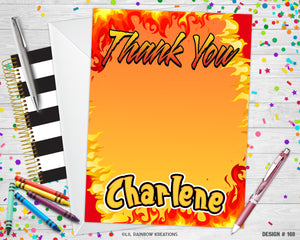 168 | Flamin Hot Cheetos Party Invitation & Thank You Card