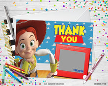 Load image into Gallery viewer, 170 | Jessie Party Invitation &amp; Thank You Card