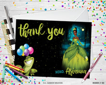 Load image into Gallery viewer, 182 | Princess Tiana Party Invitation &amp; Thank You Card