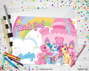 199 | My Little Pony Party Invitation & Thank You Card