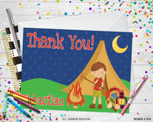 Load image into Gallery viewer, 259 | Camping Party Invitation &amp; Thank You Card