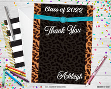 Load image into Gallery viewer, 340 | Leopard Print Party Invitation &amp; Thank You Card