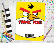 Load image into Gallery viewer, 377 | Angry Birds Party Invitation &amp; Thank You Card