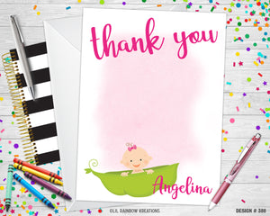 388 | Pea In A Pod Party Invitation & Thank You Card