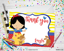 Load image into Gallery viewer, 409 | Princess Snow White Party Invitation &amp; Thank You Card