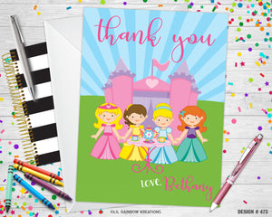 473 | Royal Princess Party Invitation & Thank You Card