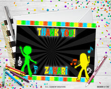 Load image into Gallery viewer, 797 | Glow Party Invitation &amp; Thank You Card