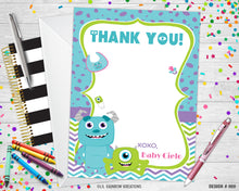 Load image into Gallery viewer, 808 | Monsters Inc Party Invitation &amp; Thank You Card