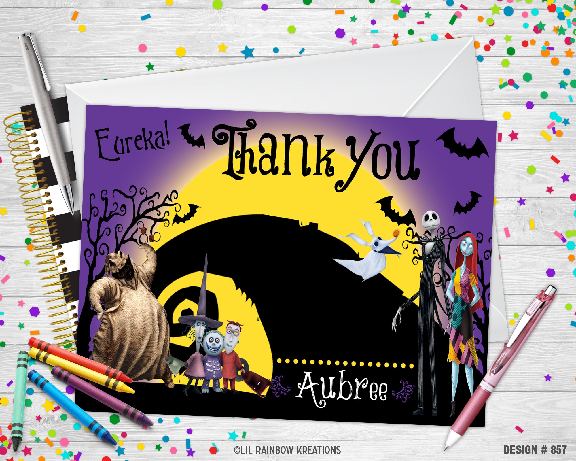 857-the-nightmare-before-christmas-party-invitation-thank-you-card-little-rainbow-kreations for Free Printable Nightmare Before Christmas Birthday Invitations 857 | The Nightmare Before Christmas Party Invitation & Thank You Card – Little Rainbow Kreations for Free Printable Nightmare Before Christmas Birthday Invitations