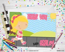 Load image into Gallery viewer, 878 | Relay Race Party Invitation &amp; Thank You Card