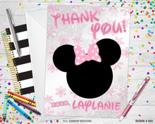 Load image into Gallery viewer, 893-4 | Minnie Mouse Wonderland Party Invitation &amp; Thank You Card