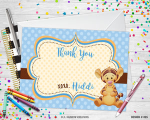 895 | Tigger Baby Shower Invitation & Thank You Card