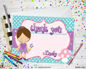 902 | Fairy Party Invitation & Thank You Card