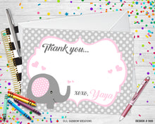 Load image into Gallery viewer, 909 | Elephant Baby Shower Invitation &amp; Thank You Card