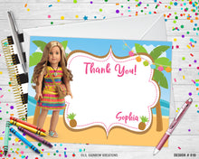 Load image into Gallery viewer, 910 | American Girl Doll Party Invitation &amp; Thank You Card