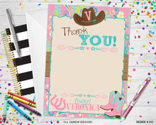 Load image into Gallery viewer, 911 | Cowgirl Party Invitation &amp; Thank You Card