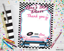 Load image into Gallery viewer, 932 | 1950&#39;s Diner Party Invitation &amp; Thank You Card