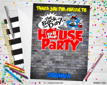 Load image into Gallery viewer, 960 | Back In The Day Hip Hop Party Invitation &amp; Thank You Card