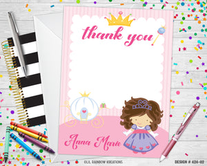 424-02 | Royal Princess Party Invitation & Thank You Card